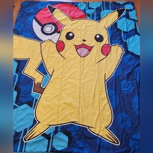Pokemon Pikachu Red Ball Twin Comforter Northwest